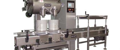 2-head pail POP - Net weight liquid filling machine