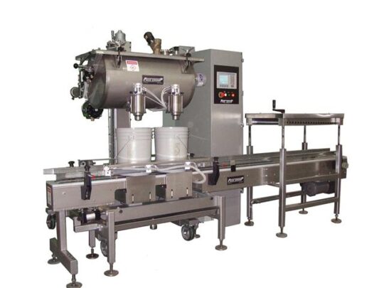 2-head pail POP - Net weight liquid filling machine