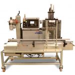 Singe Head Semi-Automatic Net Weight Liquid Filler with Crimping Closer