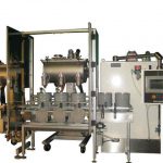 3 - Head In-Line Automatic Net Weight Filling & Closing Machine for 1/2 Pint to Gallon Containers with POP Fill Cart