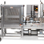 Semi-Automatic Volumetric Liquid Filler for Gallon Cans with Roller Closer