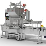 2 - Head In -line Automatic Net Weight Filling & Closing Machine for 1/2 Pint to Gallon Containers with DFS Fill Cart