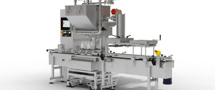 2 - Head In -line Automatic Net Weight Filling & Closing Machine for 1/2 Pint to Gallon Containers with DFS Fill Cart