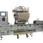3-head filling machine with DFS Cart for Pint to Gallon Cans.