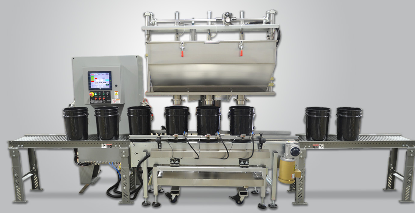 3-Head Automatic Net Weight Filler with DFS Cart