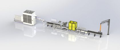 Automatic Pail Filling Line with Denester