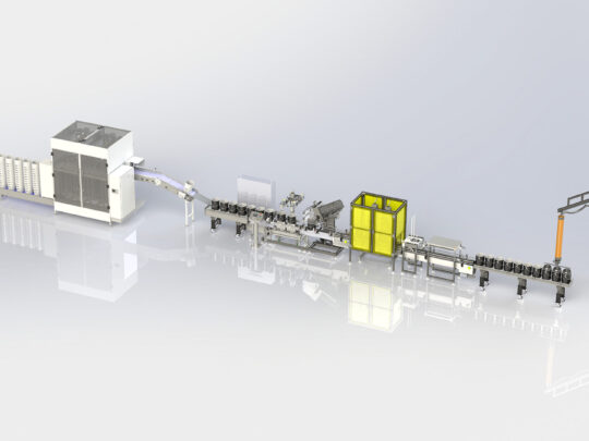 Automatic Pail Filling Line with Denester