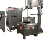 Bottom Up Net Weight Semi-Automatic Filler with Dual Nozzle Design for Easy Product Changeover.