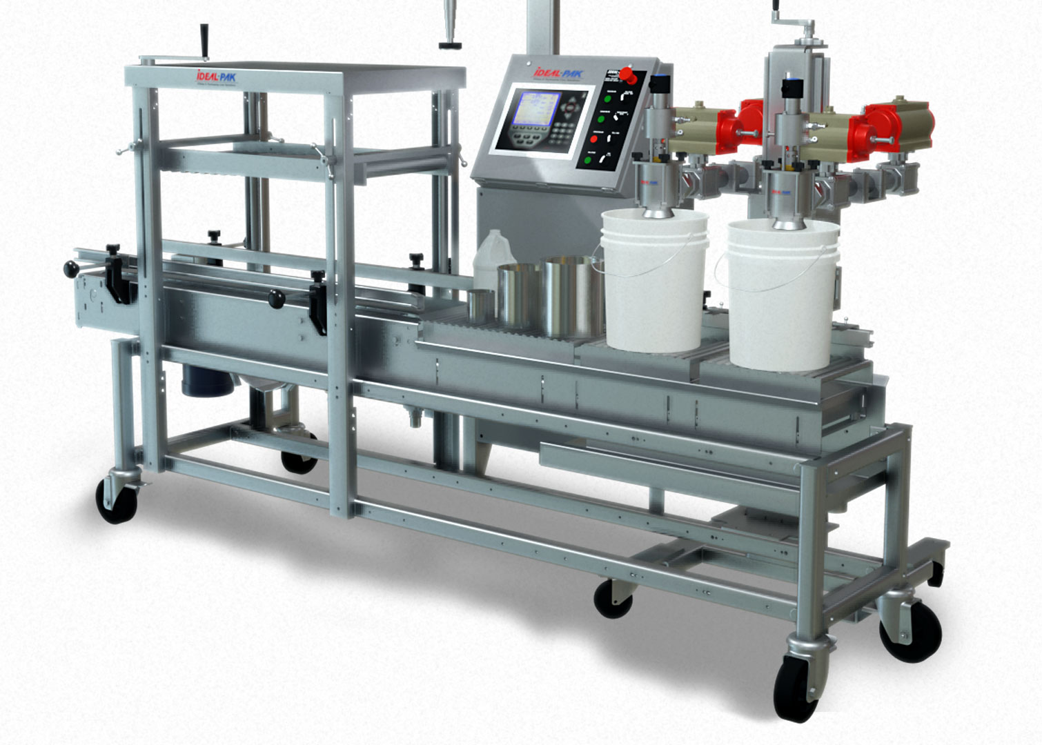 ME2-CEM Top Filling Semi-Automatic Net Weight Filler with Roller Closer