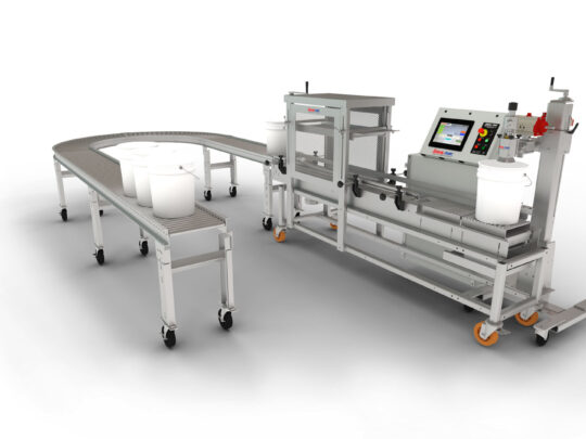 Single Head Semi-Automatic Electronic Net Weight Filler with Roller Closer for 5 Gallon Pails