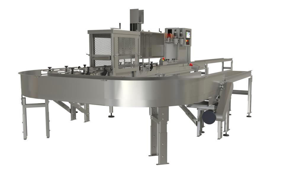 2 Head Semi-Automatic Electronic Net Weight Liquid Filler with Roller Closer for 5 Gallon pails