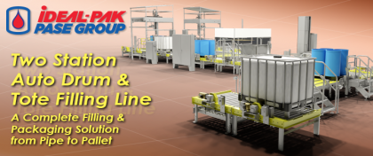 Two Station Auto Drum and Tote Filling Line