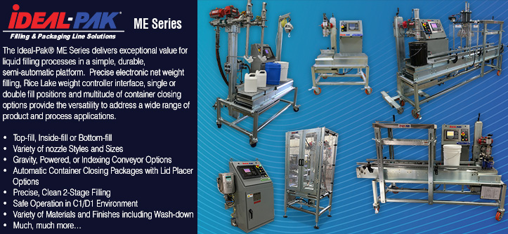 ME Series Machines for Liquid Filling Processes