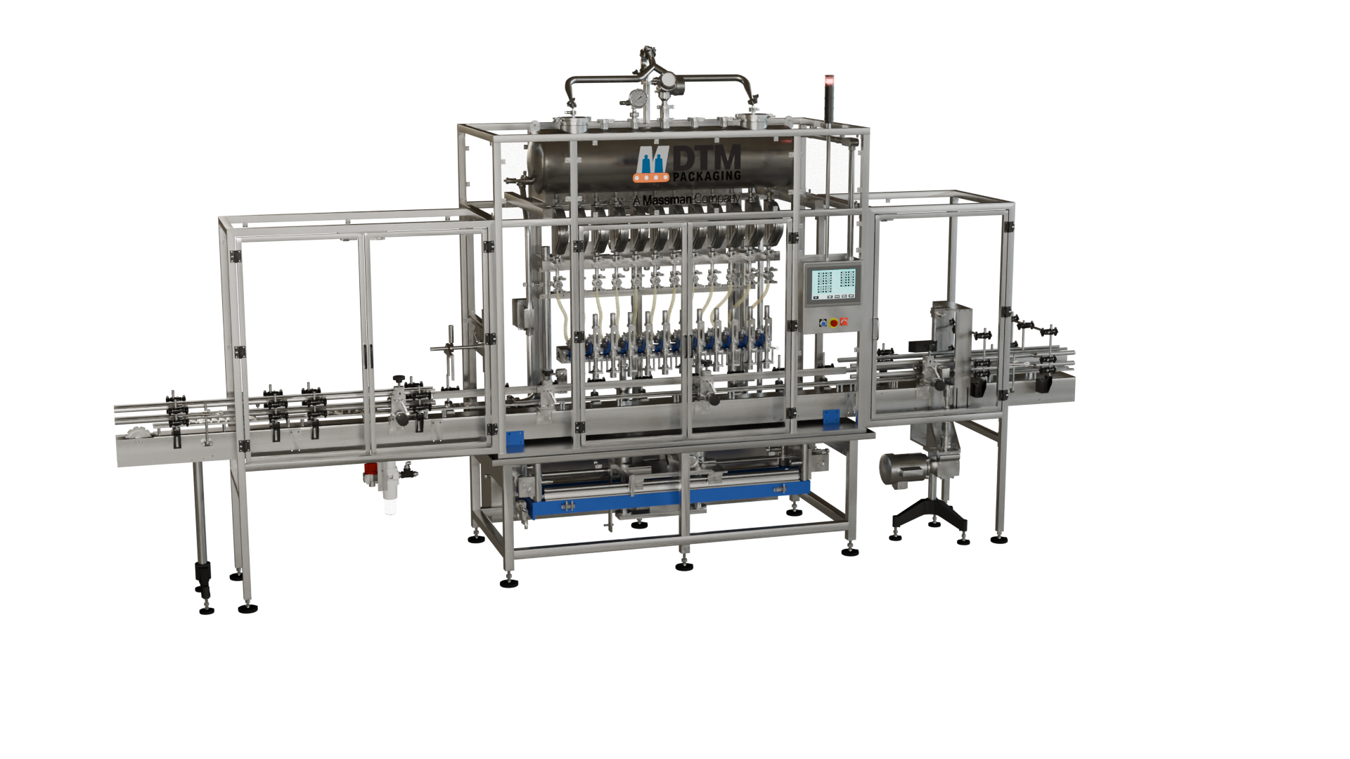 DTM Purefil 2000 Walking Beam Flow Meter Filling Machine