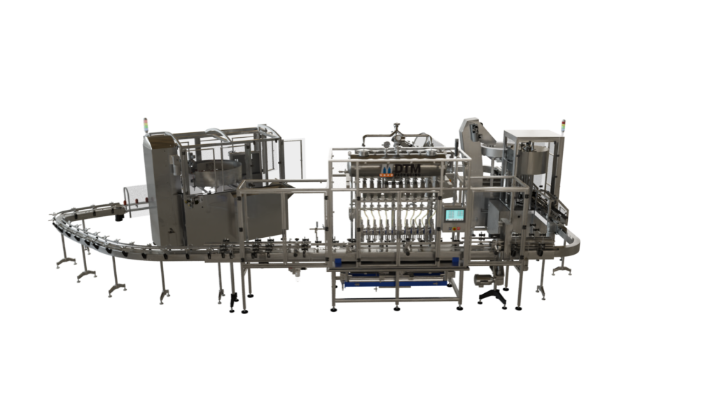 Connected Plus System - DTM Purefil 2000 and NEM Unscrambler and Rotary Chuck Capper