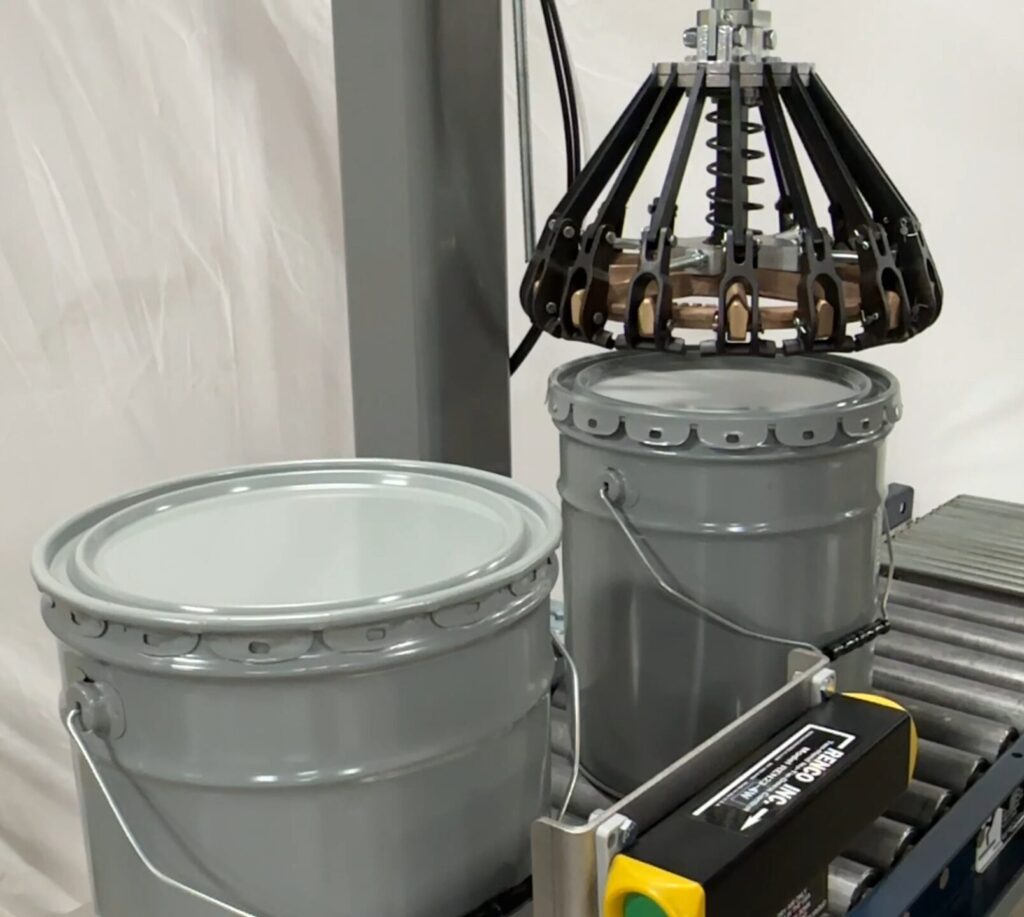 CP-5 and Gray Metal Pails