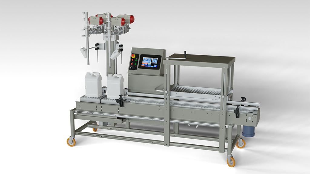 2-Head Semi-Automatic Filler for Cans, Pails and F-Styles